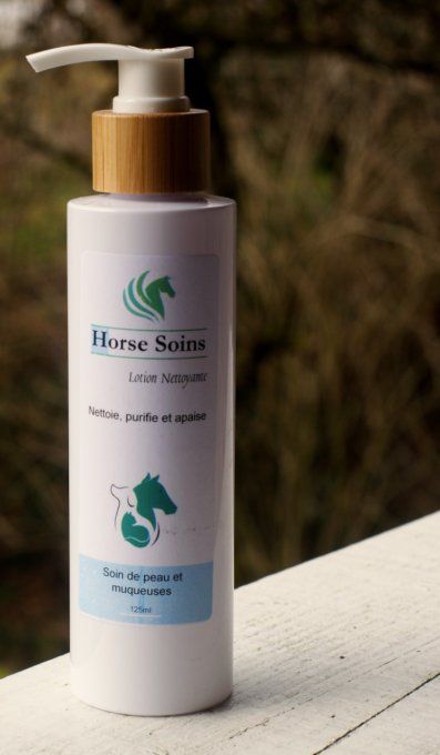 Lotion nettoyante naturelle au bleuet Horse Soins pour chevaux chiens et chats